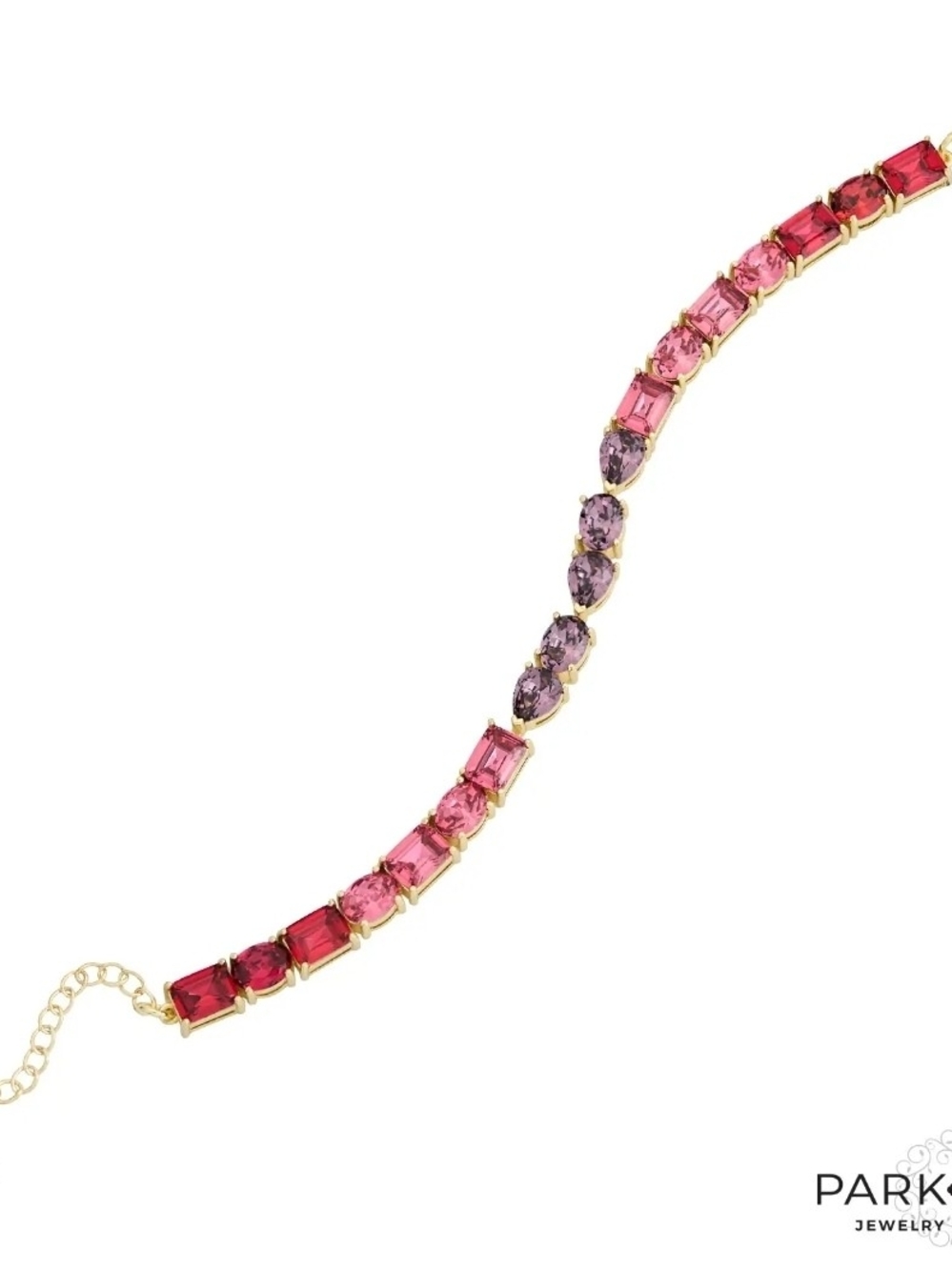 Park Lane Pink, Fuchsia & Purple Crystal Necklace